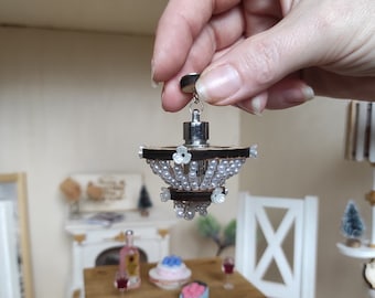 Magnetischer LED Puppenhaus Kronleuchter: 1/6 Miniatur Beleuchtung
