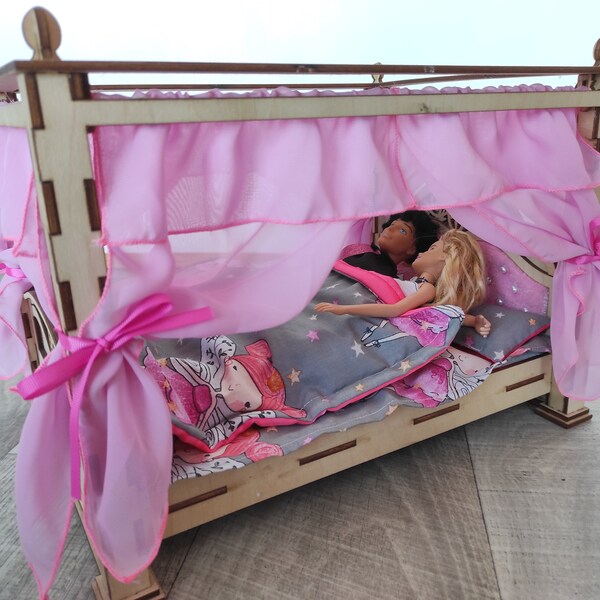 Canopy Doll Bed Etsy