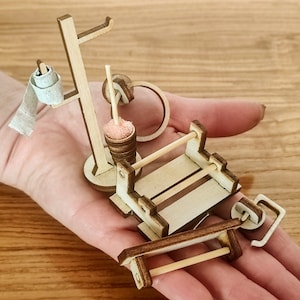 Miniature Dollhouse Toiletries Set: DIY Plywood Bathroom Accessories