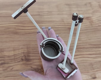 Miniature Cleaning Tools - Mop, Bucket, Broom for Dollhouse Accessories