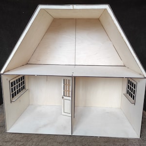 Stackable Two-Story Dollhouse with Roof | Scale 1/6 | DIY Big Dollhouse | Miniature Dollhouse Room