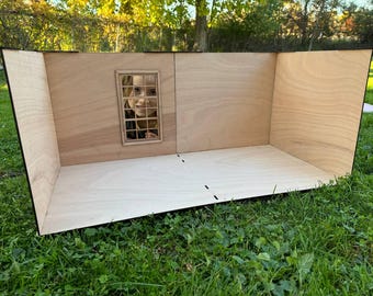 Modular Dollhouse Room Box: 1/6 & 1/12 Scale Diorama