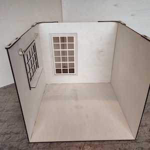 Miniature doll room. Dollhouse scale 1/6, 1/4, 1/12.  DIY doll house. Dollhouse Room Box. Doll rooms. Roombox. Dollhouse Miniatures.