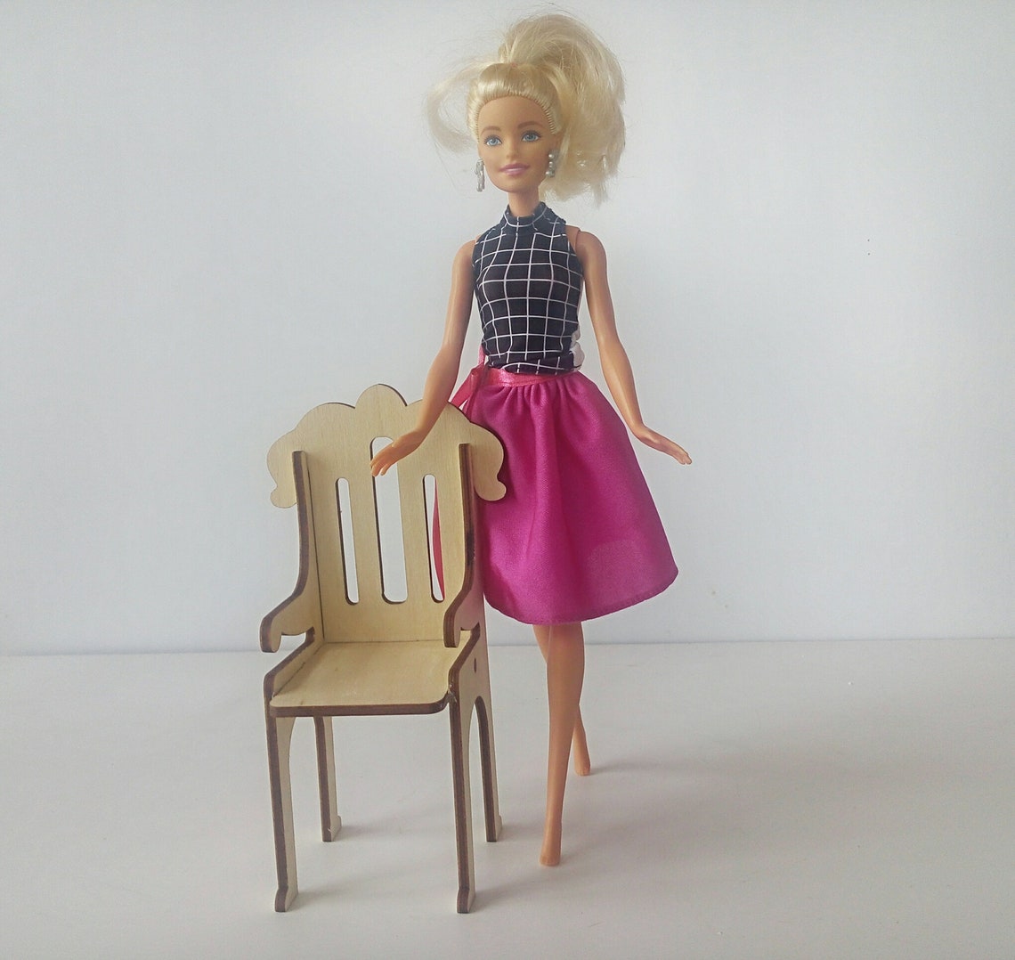 Barbie Set Barbie Table Chairs for Barbie Dining Table Barbie Etsy