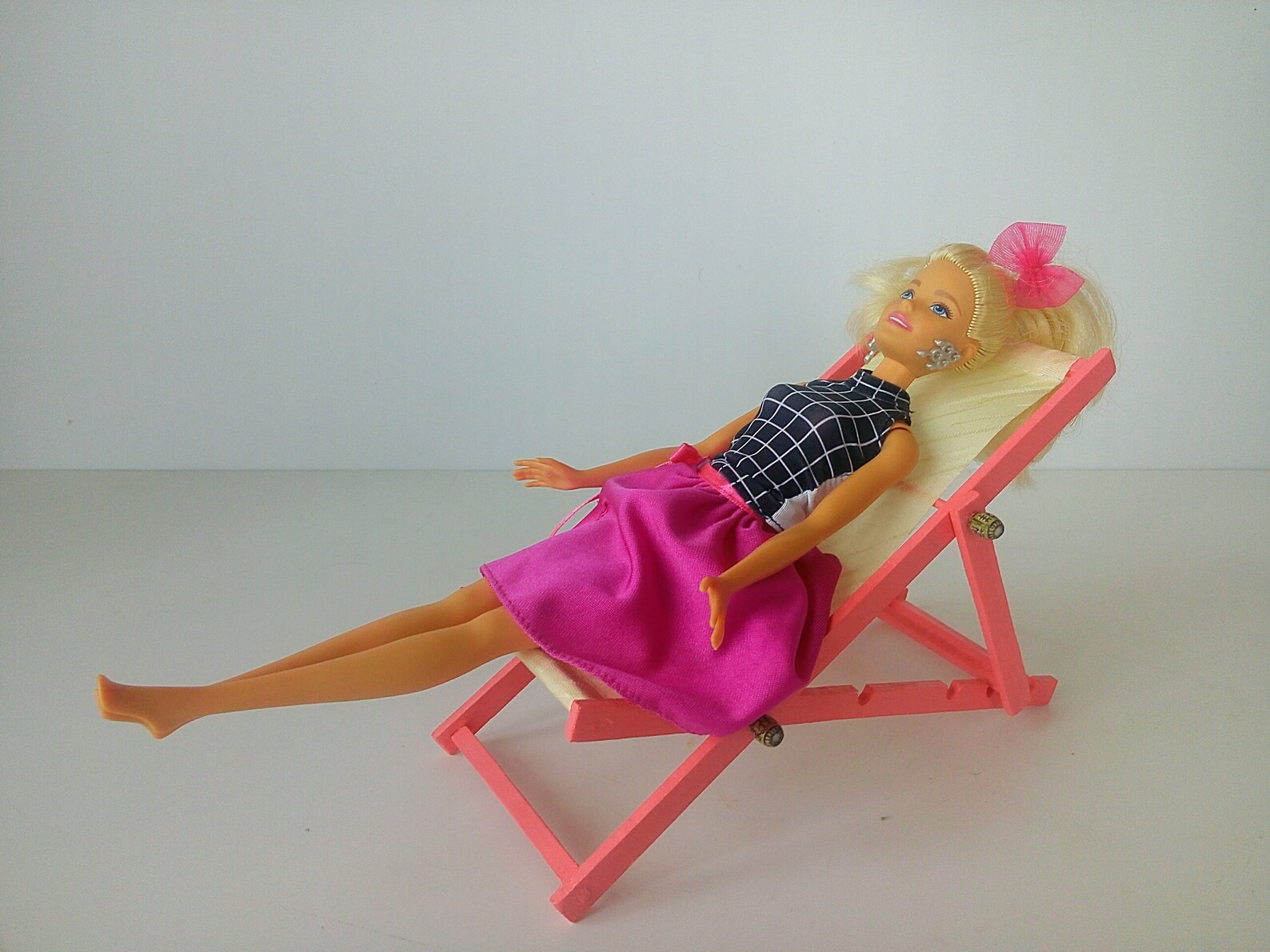 Barbie furniture Barbie lounge chair Doll furniture Etsy