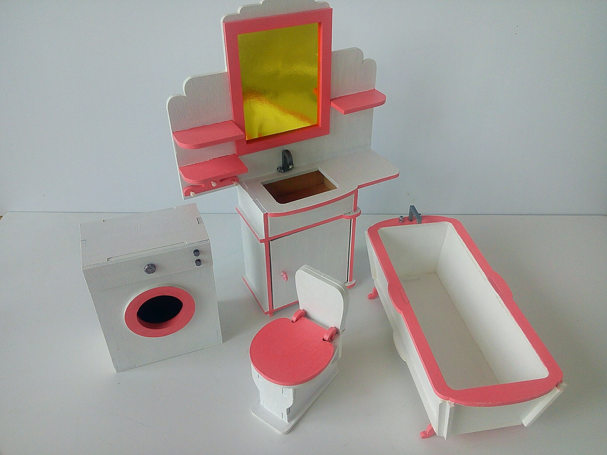 Bathroom set for Barbiе Furniture for 12 inch doll Barbie Etsy