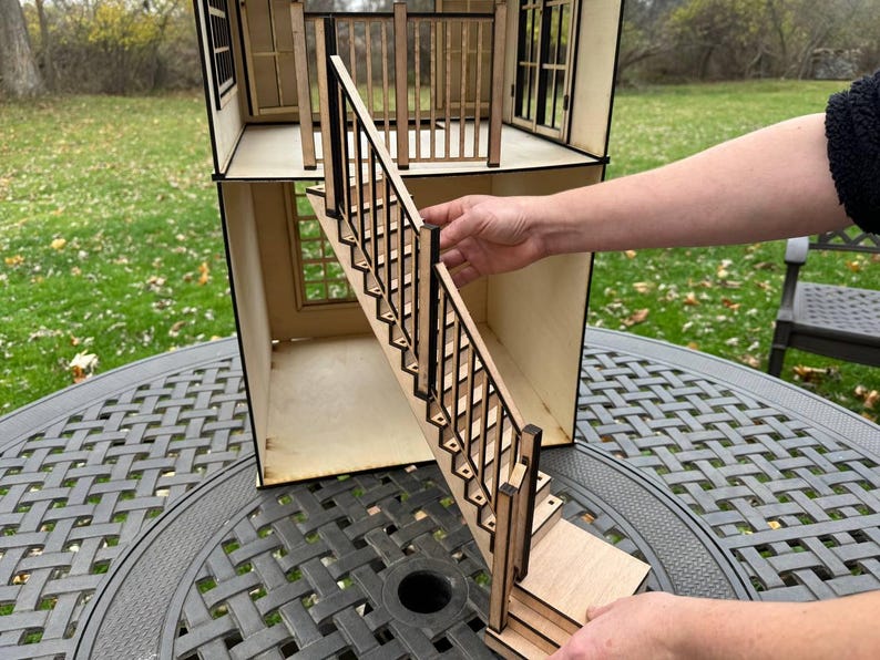 Stackable Stairs DIY Staircase for Stackable Dollhouse – 1/6, 1\12 Scale Miniature ...