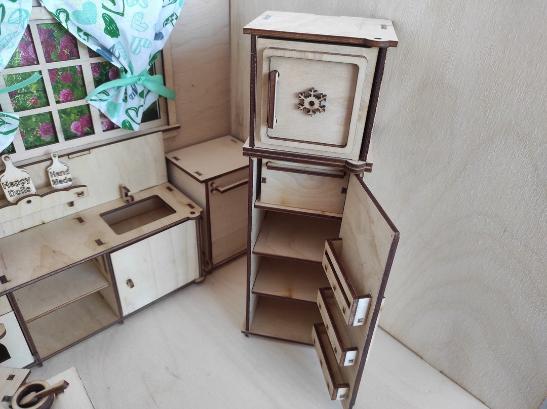 DIY Dollhouse Fridge. Miniature Fridge for Dollhouse. Etsy