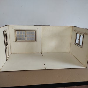 Miniature Dollhouse Room Box: 1/6 Scale Diorama, DIY Kit