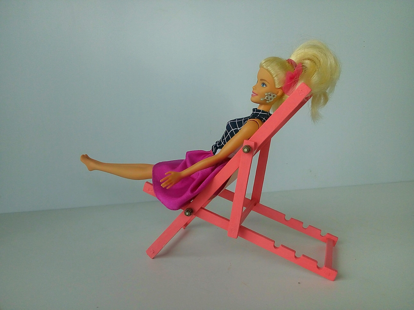 Barbie furniture Barbie lounge chair Doll furniture Etsy