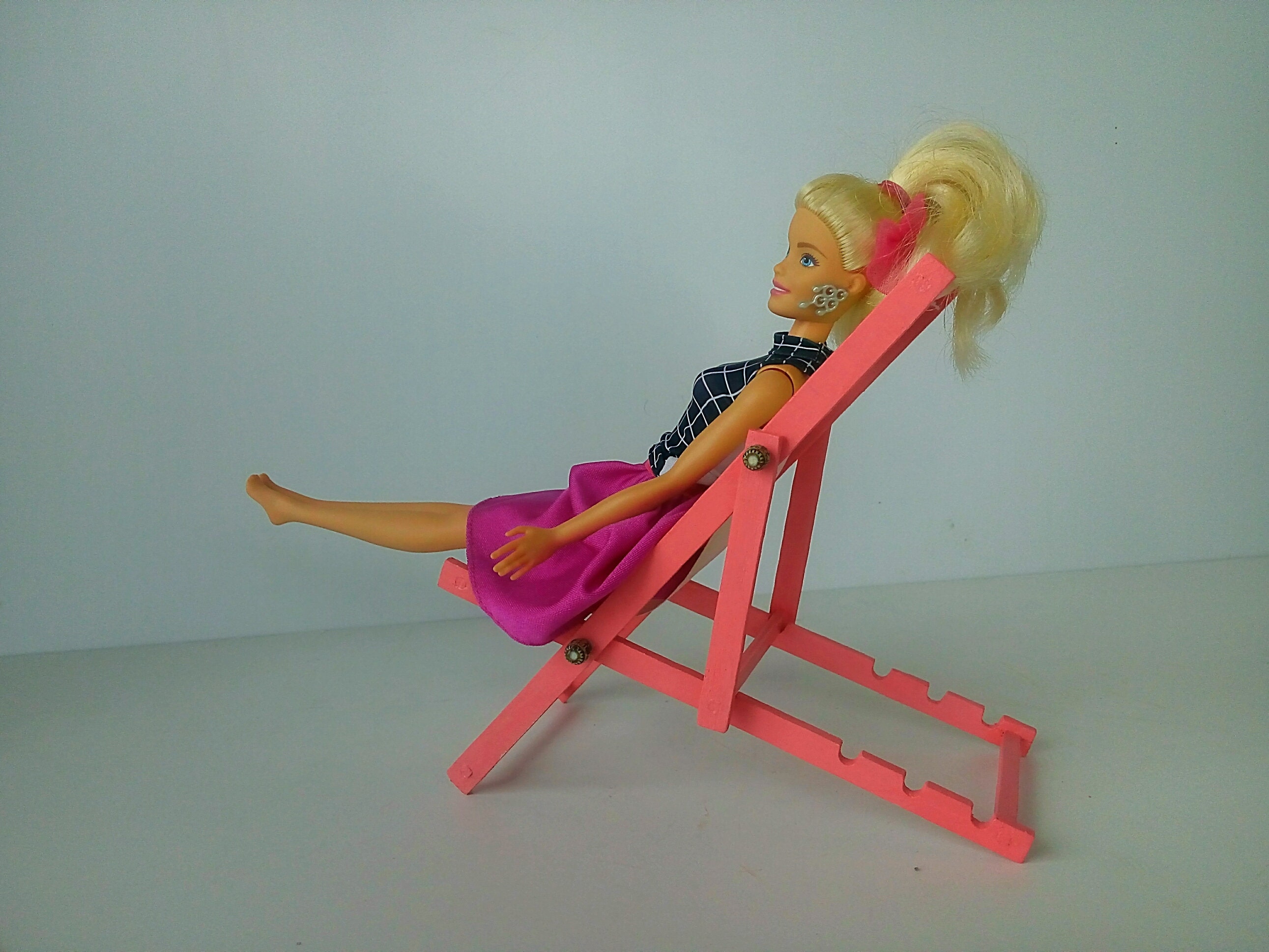 Barbie furniture Barbie lounge chair Doll furniture Etsy