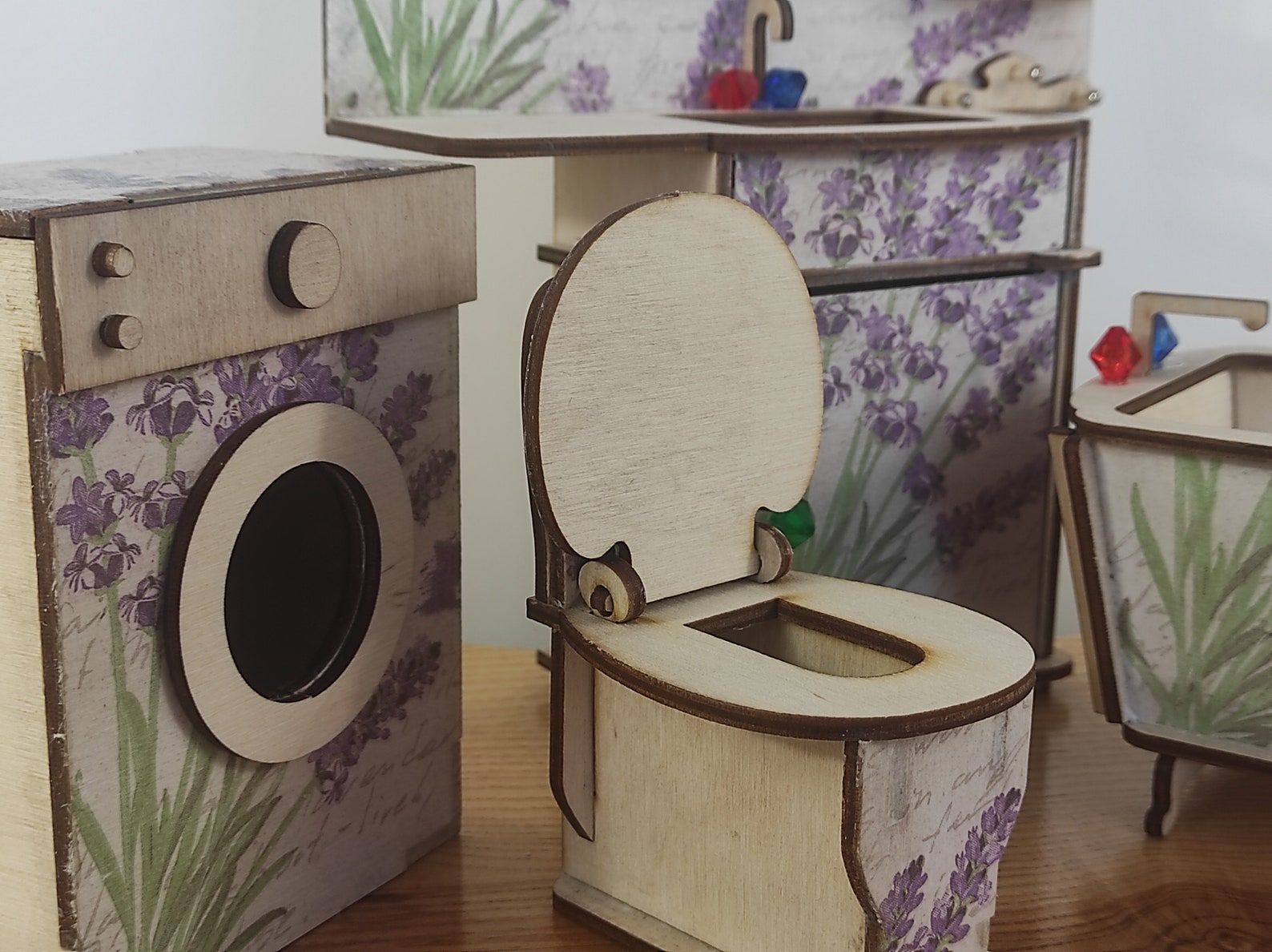 Dollhouse Bathroom 1/6 Doll Furniture Barbie Blythe Yosd | Etsy