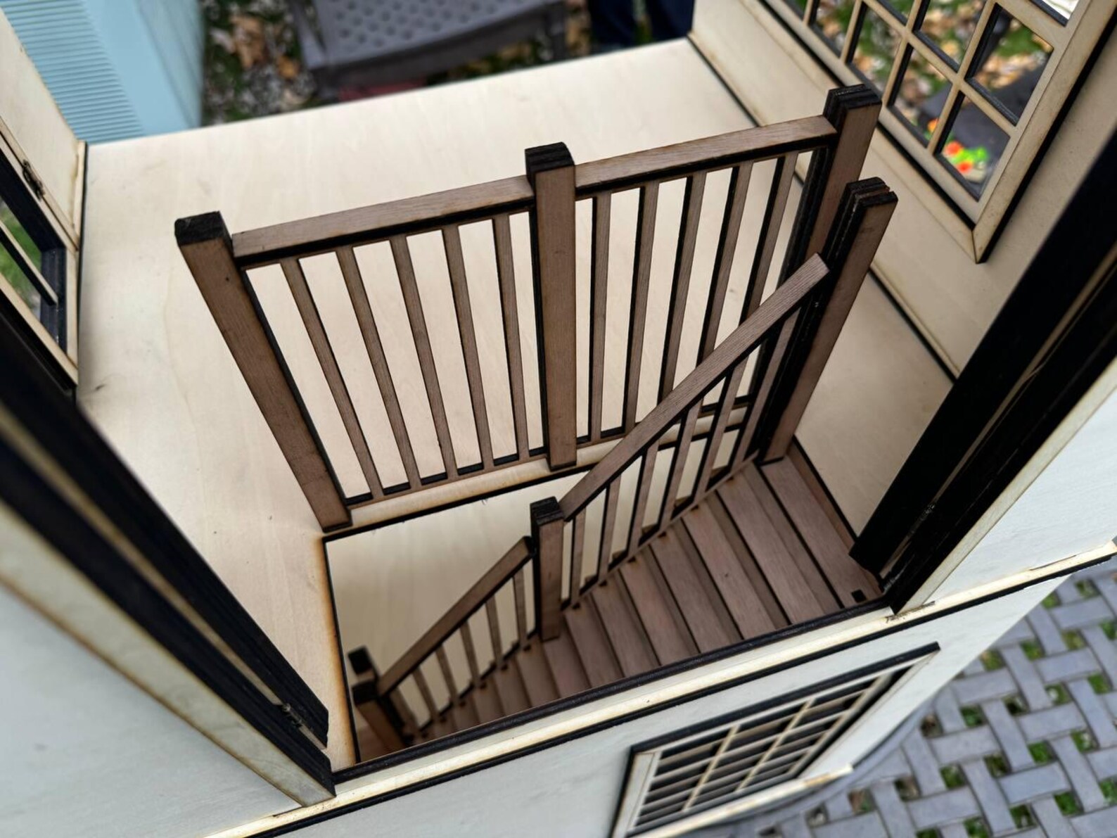 Stackable Stairs DIY Staircase for Stackable Dollhouse – 1/6, 1\12 Scale Miniature ...
