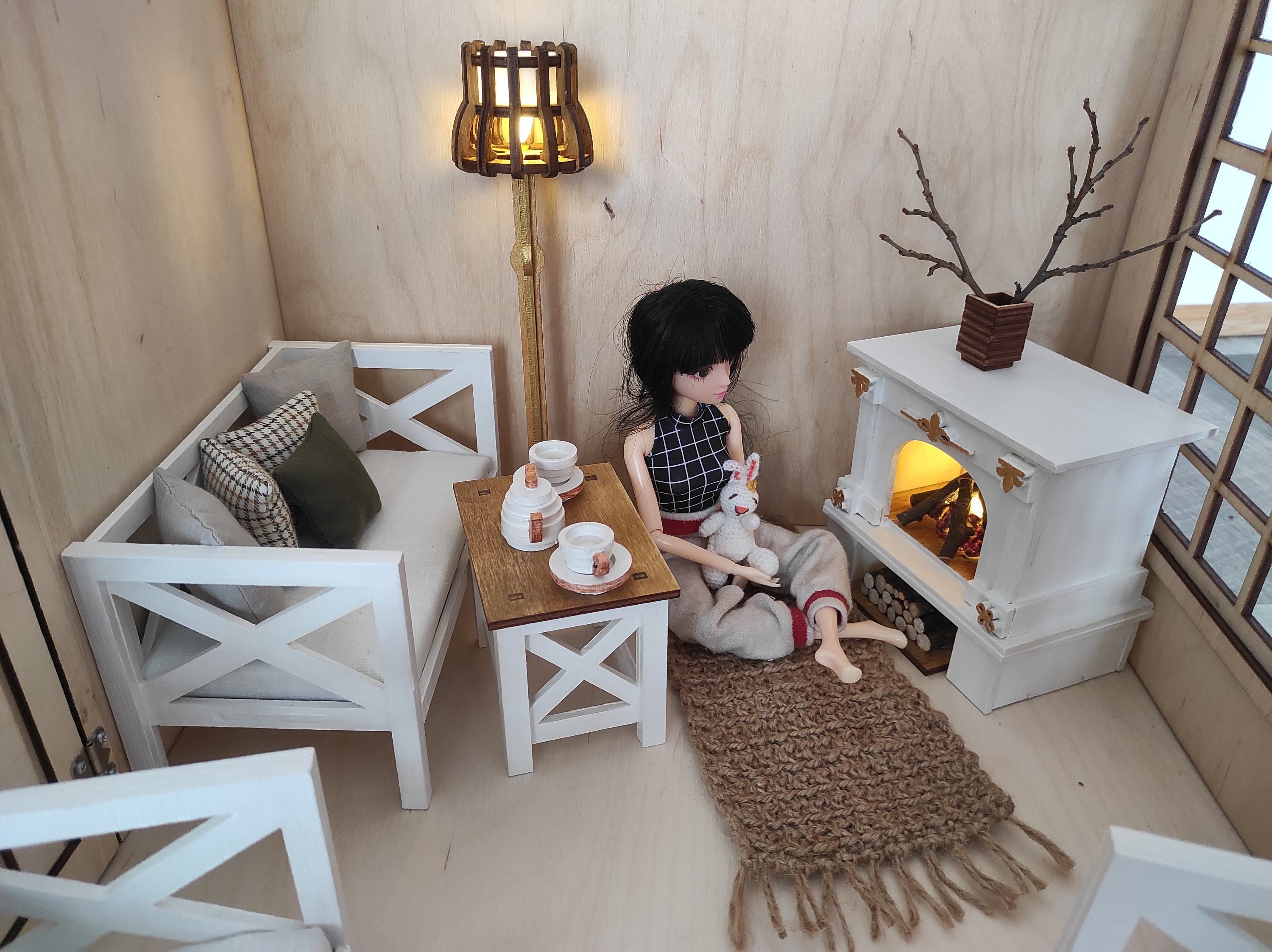 Muebles Pequeã Casa De MuÃ±ecas Madera Para Pintar Casa De Muñecas