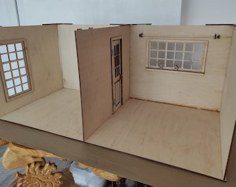 DIY Dollhouse Miniature Room Box: Stackable 1/6, 1\12 Scale Doll Rooms