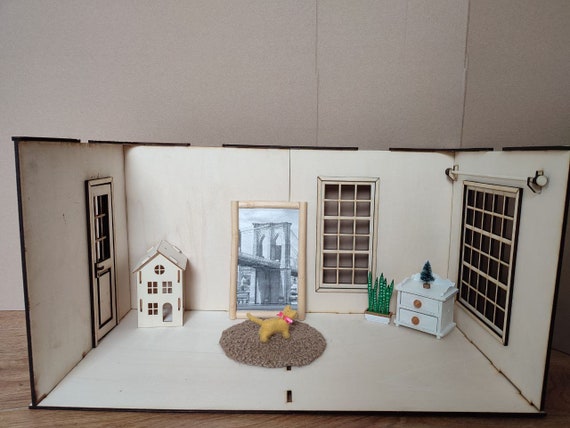 6 Miniatur Bilderrahmen Aus Holz – 1:12 Maßstab, Für Puppenhäuser & DIY