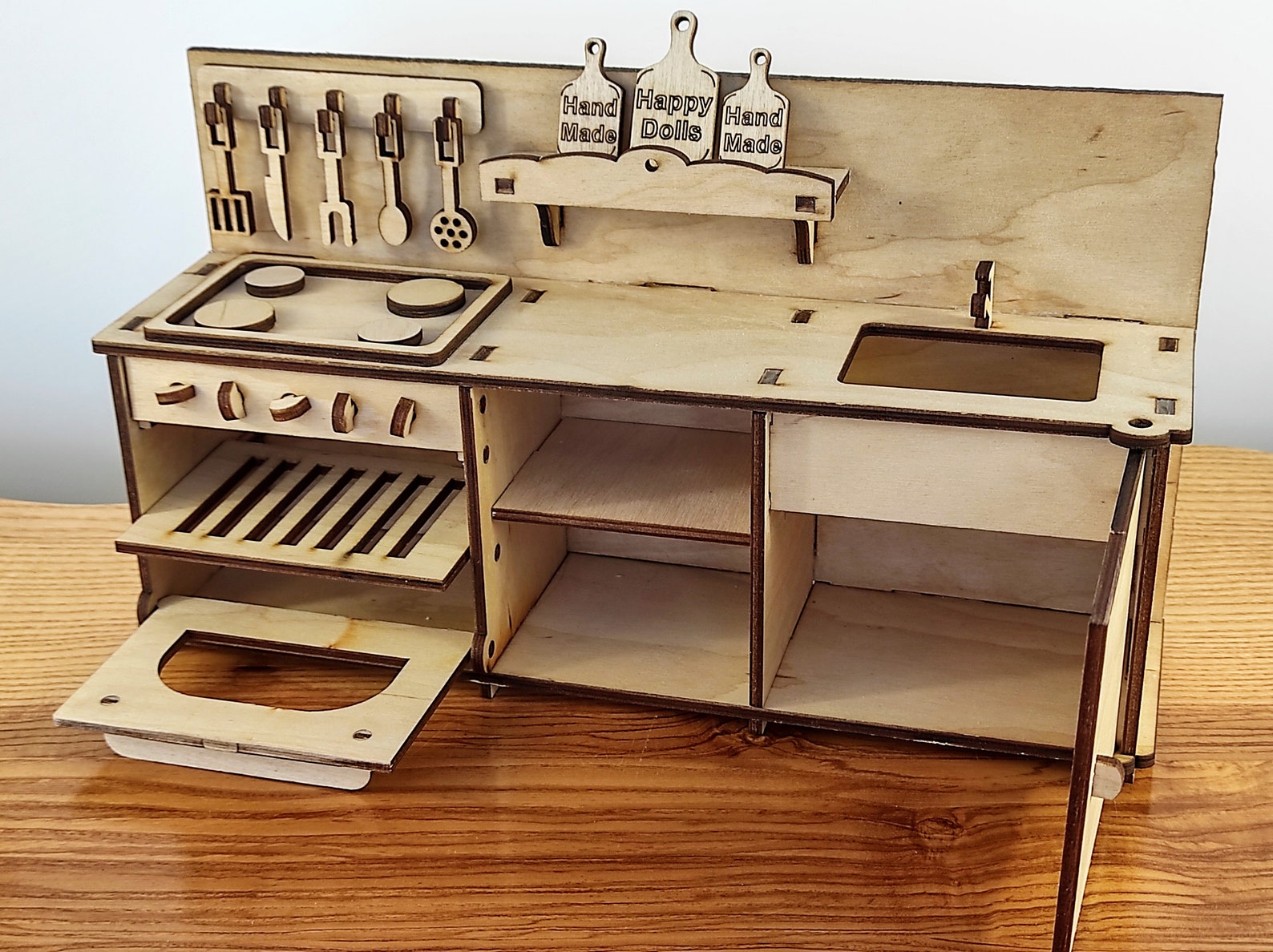 Dollhouse Kitchen 1/6. Miniature Kitchen. Doll Furniture Etsy