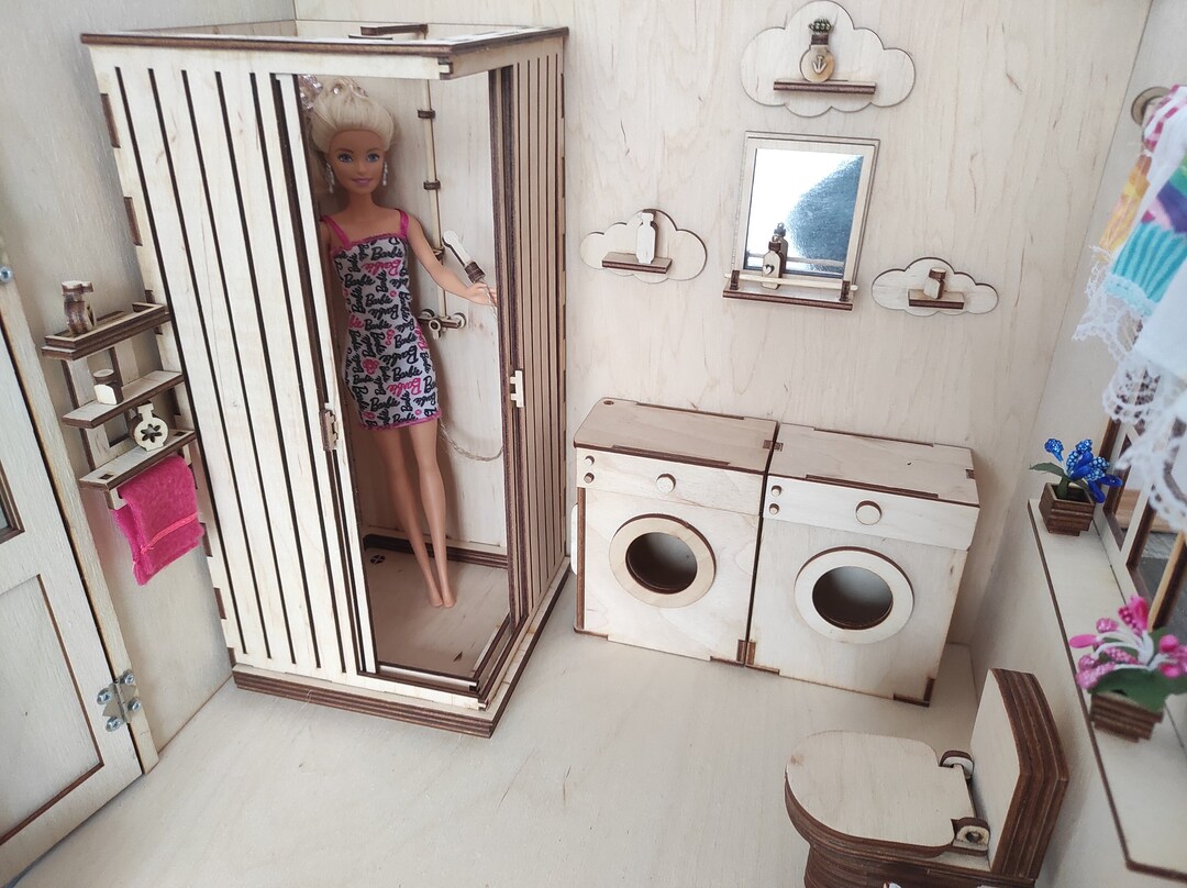 DIY Miniature Shower for Dolls. Dollhouse Shower. DIY Etsy