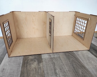 Dollhouse Miniature Room Box 1\6, 1\12, DIY Stackable Doll Room