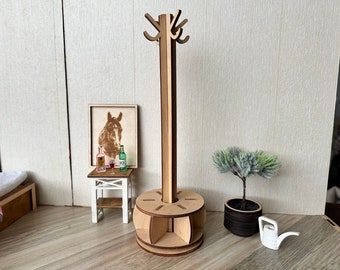 Portant à vêtements de poupée Cintre pour poupée 1/6 Étagère pour chaussures et accessoires de poupée Accessoires de maison de poupée DIY