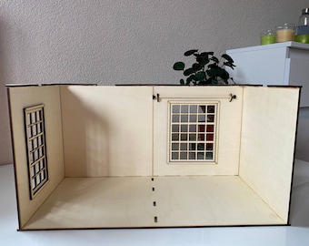 Stackable Room Box Dollhouse 1/12 Scale