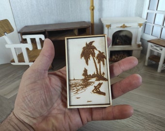 Quadro, stampa su tela. Pierre Benson, Barche sulla spiaggia