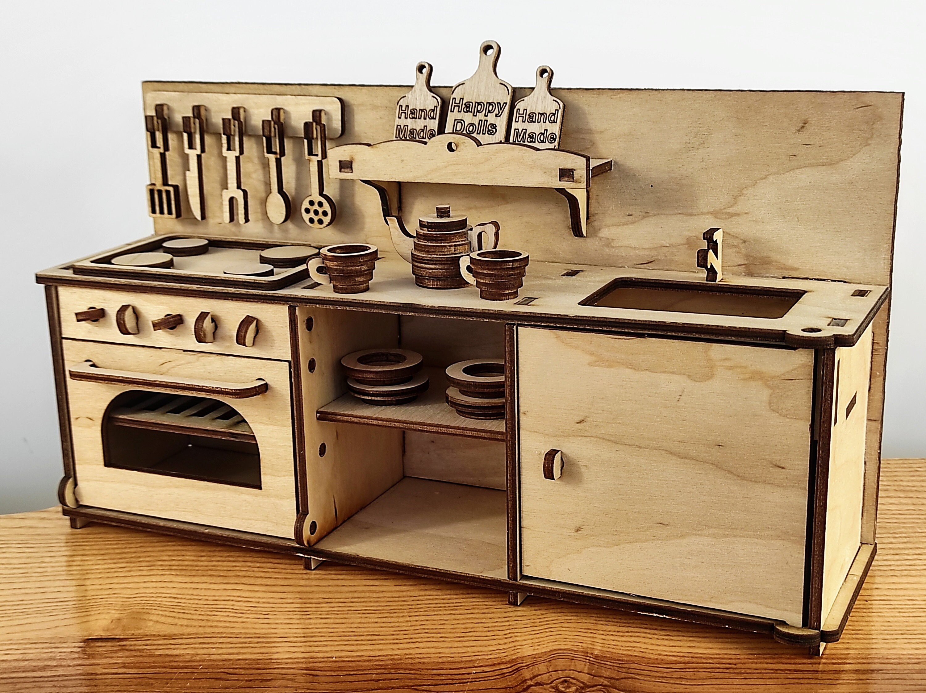 Vintage Dollhouse Kitchen Furniture