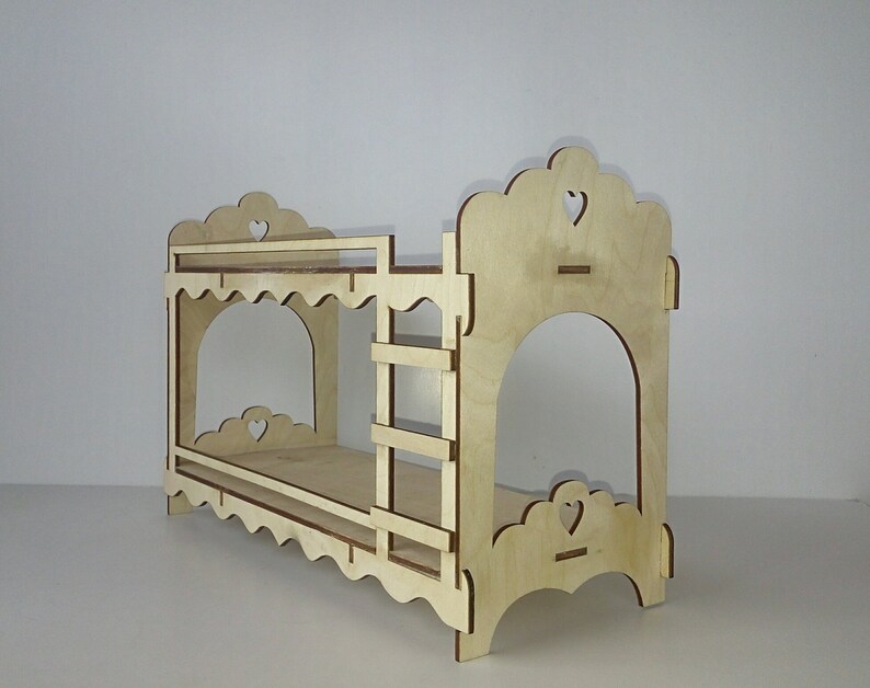 Barbie bunk bed Barbie Furniture Barbie house Wooden | Etsy