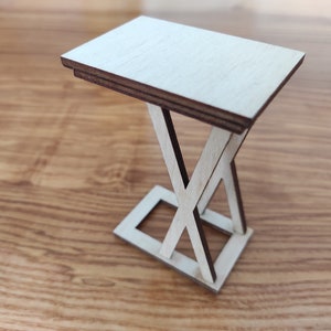 Miniature Garden Table for 12" Dolls - DIY Dollhouse Furniture