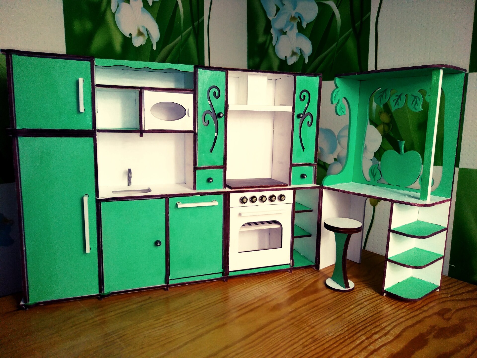 Kitchen set for Barbie Kitchen set for 12 inch doll Barbie Etsy