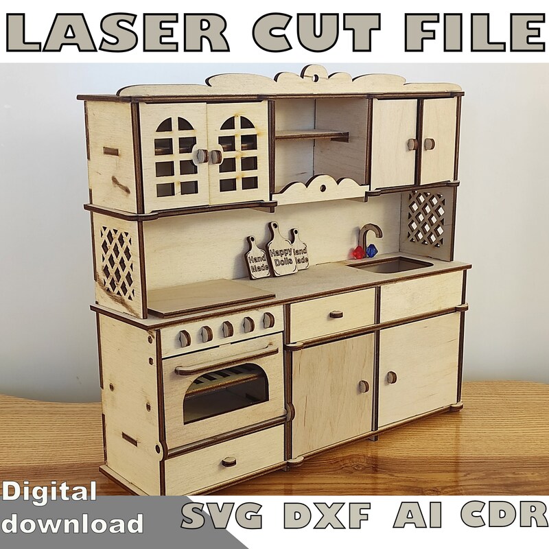 Dollhouse Kitchen Svg - Etsy