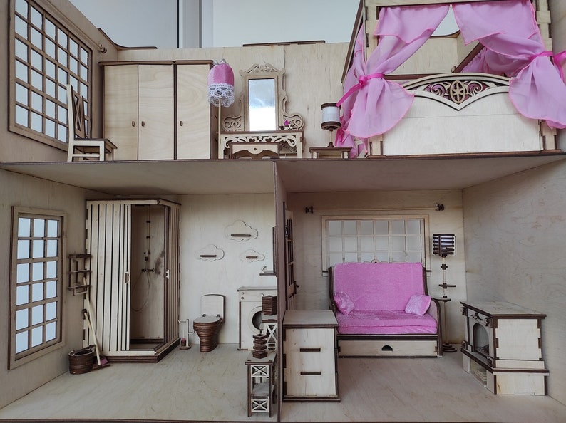 Dollhouse Room Box. Stackable Dollhouse Room Box. 12 Inch Doll Etsy