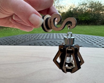 Wandlamp poppenhuis op schaal 1:6 – miniatuur wandkandelaar, ledverlichting voor binnen en buiten