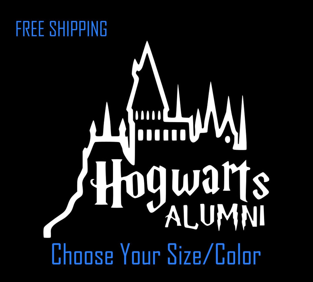 Hogwarts Alumni Castle Vinyl Decal Sticker Harry Potter Car Etsy