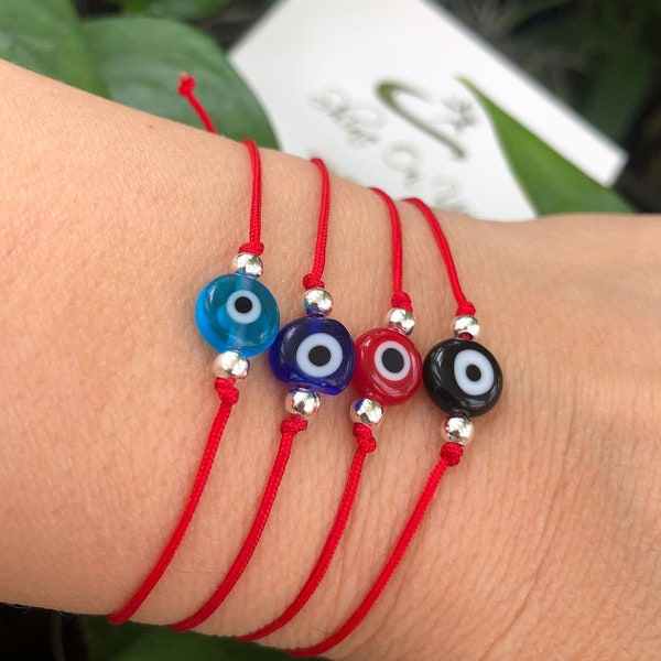 Bracelet Red String Evil Eye Bracelet Buy 3 Get 1 Free Handmade Lucky Eye Beaded Bracelet Blue, Red, Black, Turquoise Evil Eye, Protection