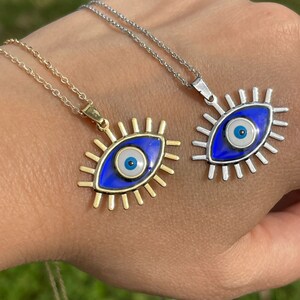 Artistic Evil Eye Necklace From Greece Abstract Illustration Artistic Evil Eye Necklace From Greece Abstract Illustration