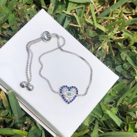 Evil eye slider on sale bracelet