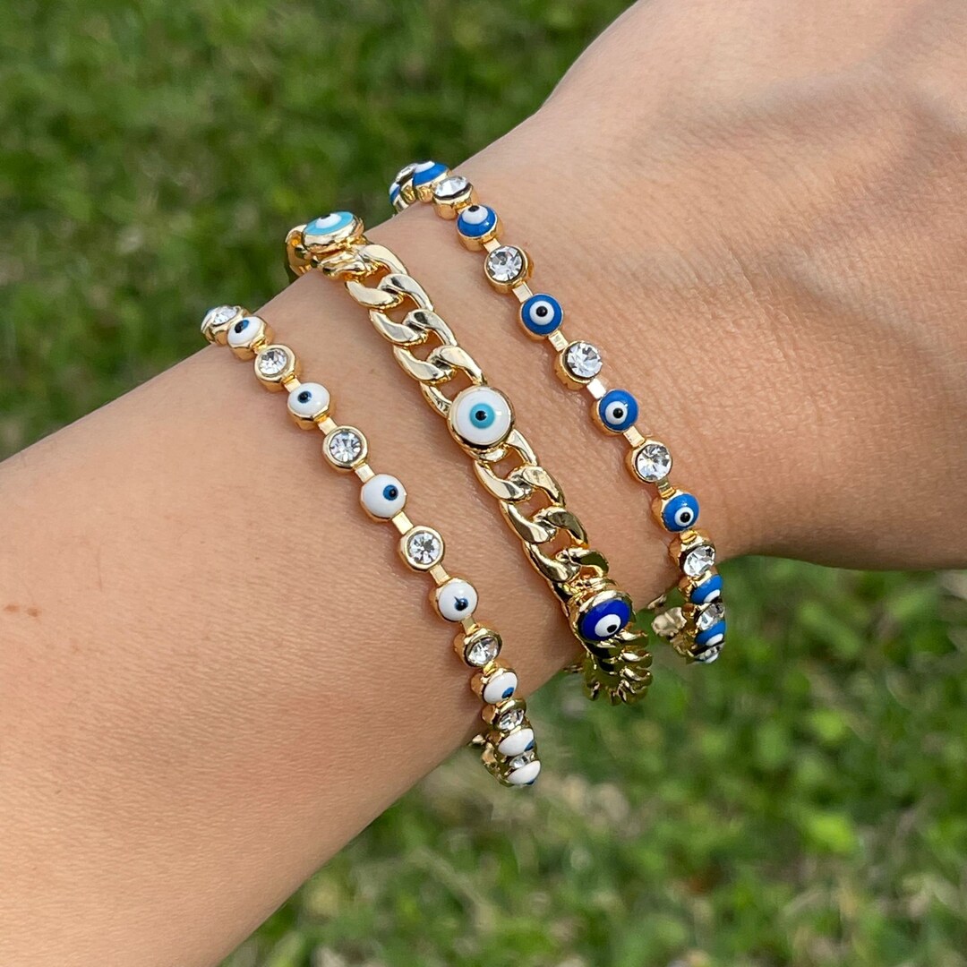 Evil Eye Bracelet 3 Different Style, Protection Handmade Eye Bracelet