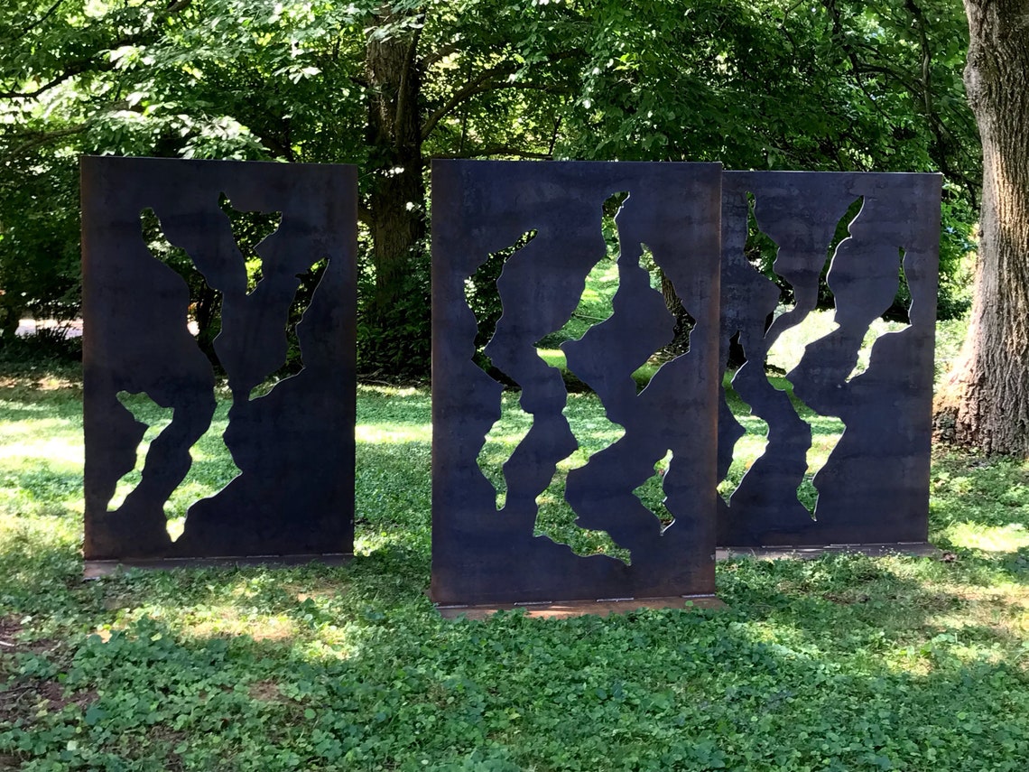 Large Metal Sculpture Rustic Metal Art Rusty Indoor Outdoor Etsy