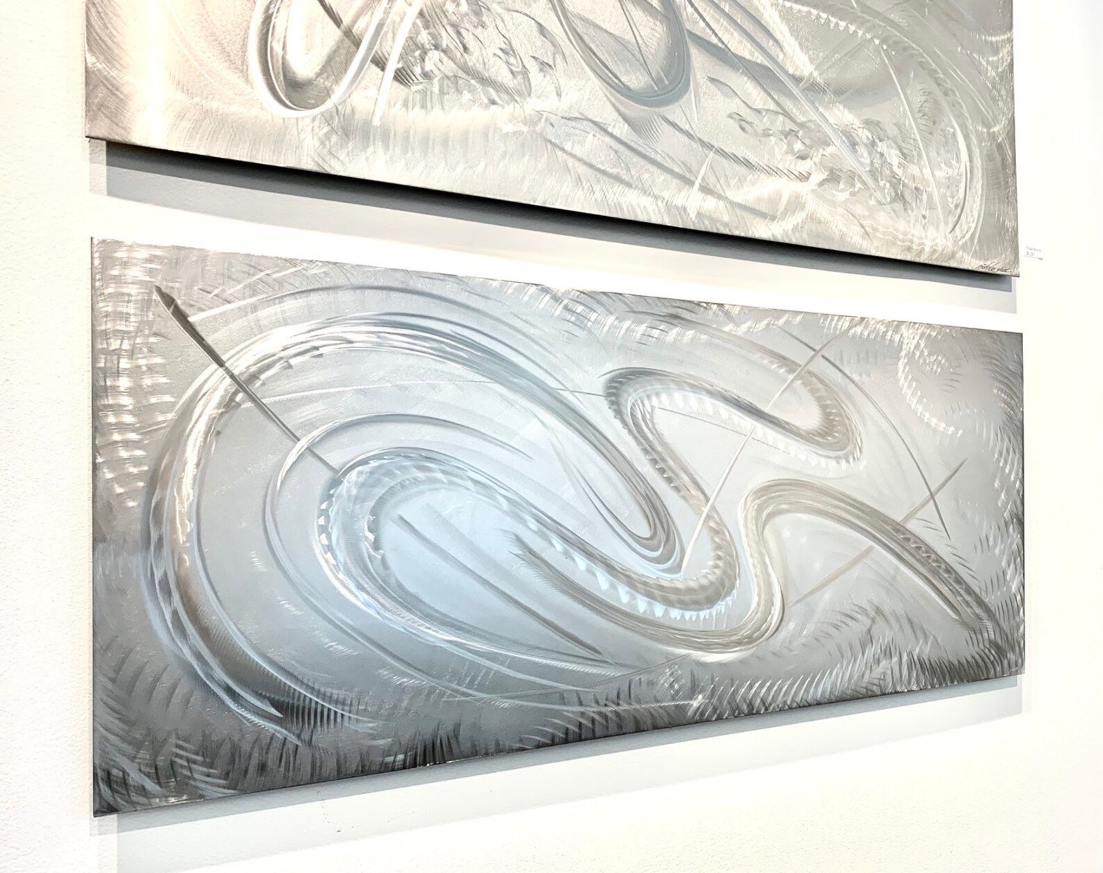 Abstract Modern Stainless Steel Metal Wall Art Sculpture Etsy