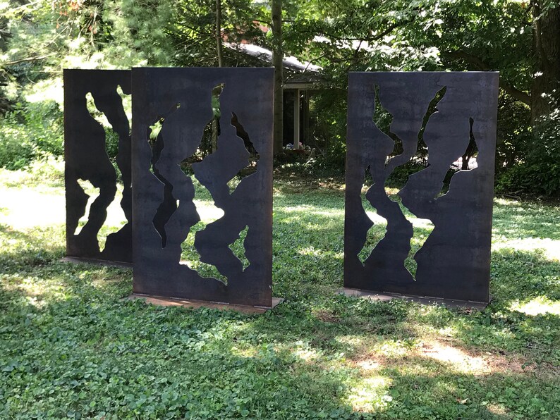 Large Metal Sculpture Rustic Metal Art Rusty Indoor Outdoor Etsy