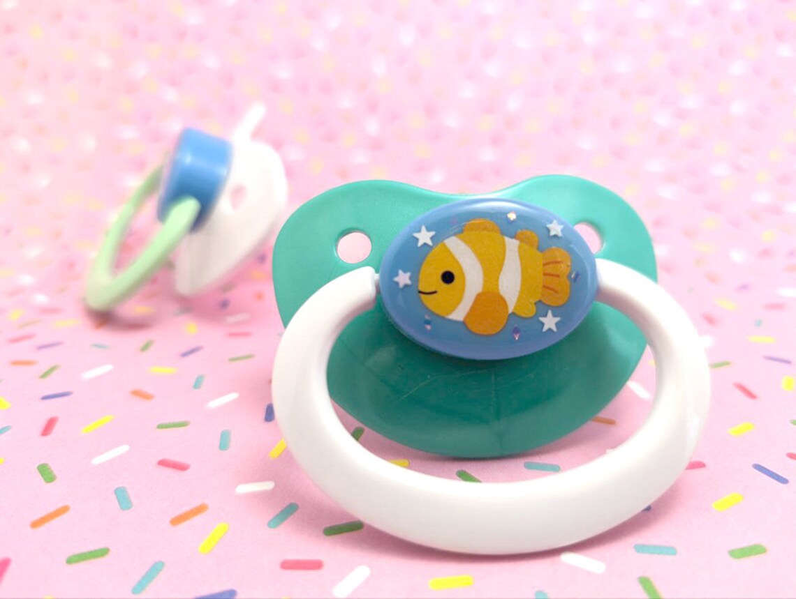 Cute Clown Fish Adult Pacifier ABDL - Etsy