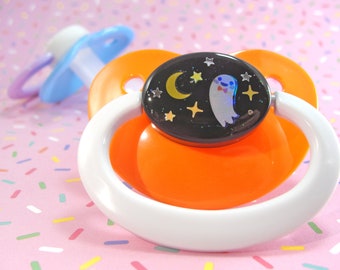 Halloween Ghost and Moon! Adult Pacifier ABDL