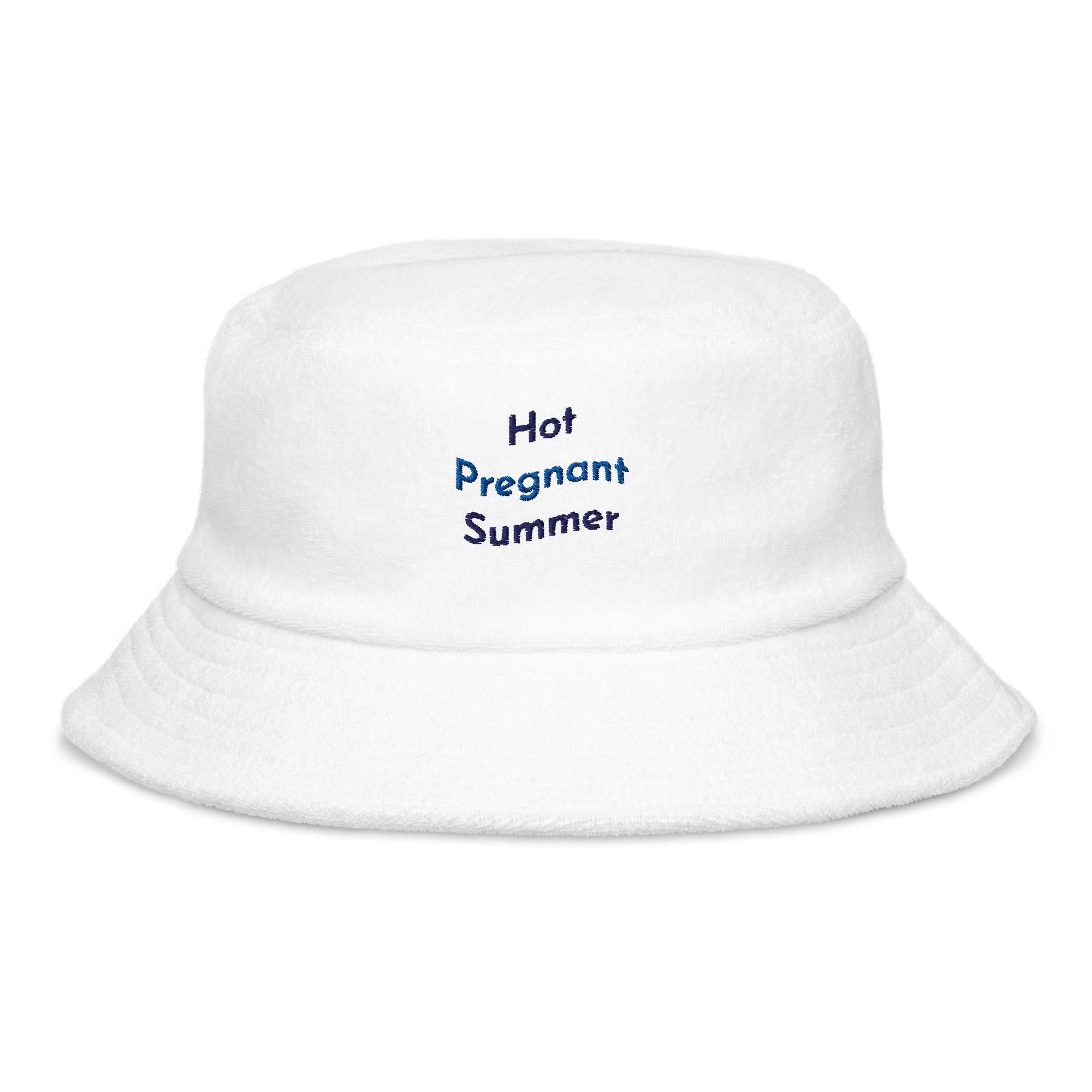 Hot Pregnant Summer Terry Cloth Bucket Hat