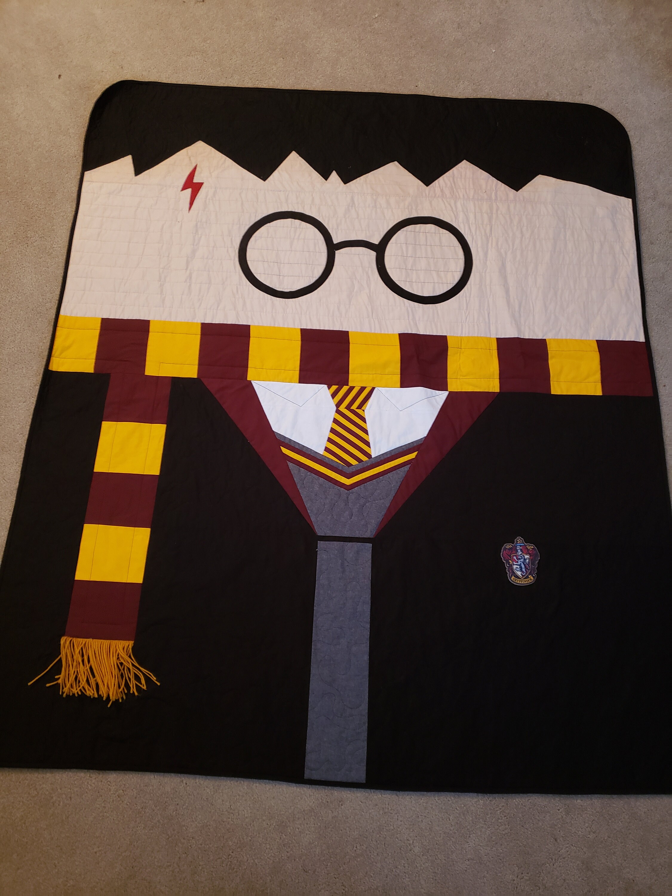 Harry Potter Quilt Harry Potter Blanket Wizard Quilt Wizard Blanket