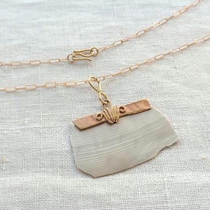 Drum cymbal large pendant, optional bronze 31" necklace, one-of-a-kind handmade, 1-3/4" x 1/78".