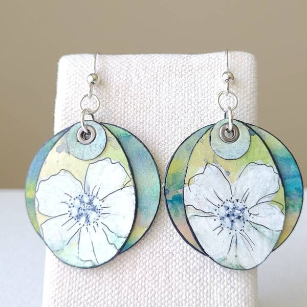 Watercolor Earrings Etsy