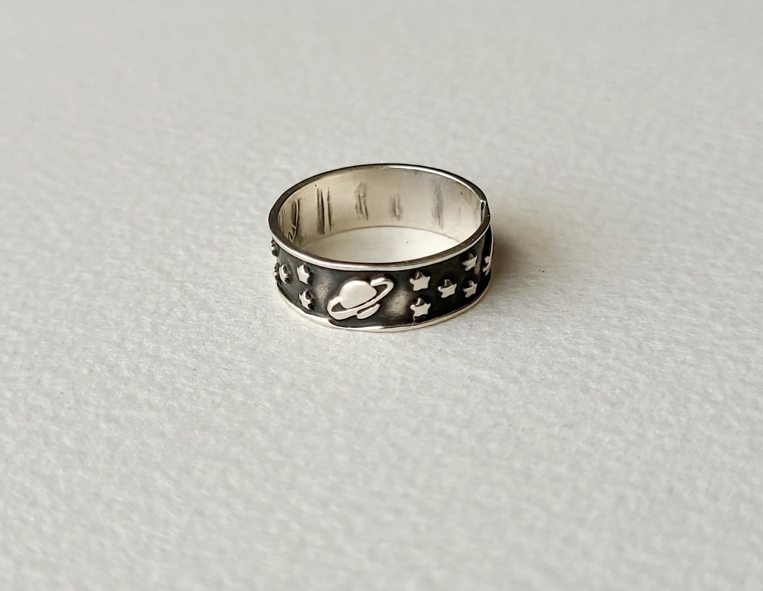 Vintage Mexico 925 Silver Celestial Band Ring, Sun, Moon, Stars, Saturn. - Etsy Vintage Mexico 925 Silver Celestial Band Ring, Sun, Moon, Stars, Saturn. - Etsy