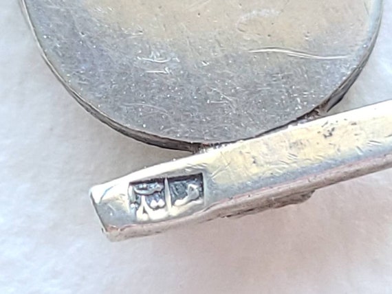 Vintage Egyptian cartouche silver pendant, hierog… - image 6