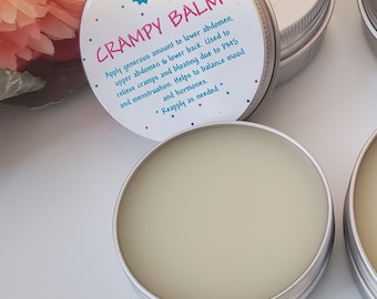 All Natural Crampy Balm, Period Relief, PMS Support, cramps, menstrual, bloating, Natural,